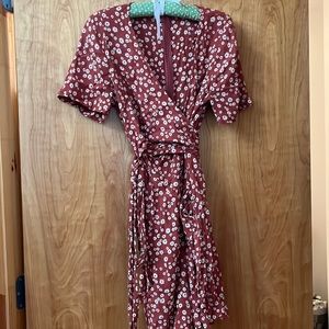 Madewell Wrap-Front Romper in Daisy Field